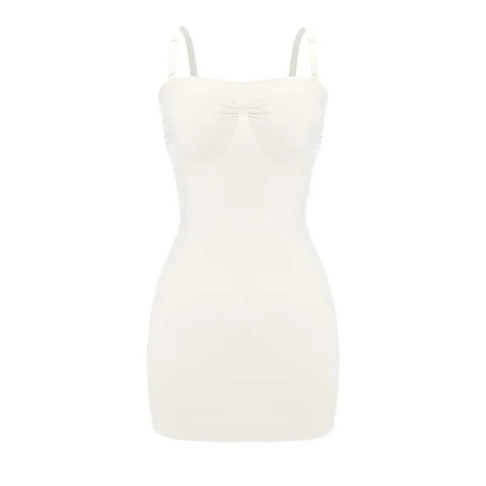 robe gainante blanche