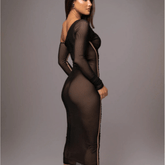 robe amincissante noir
