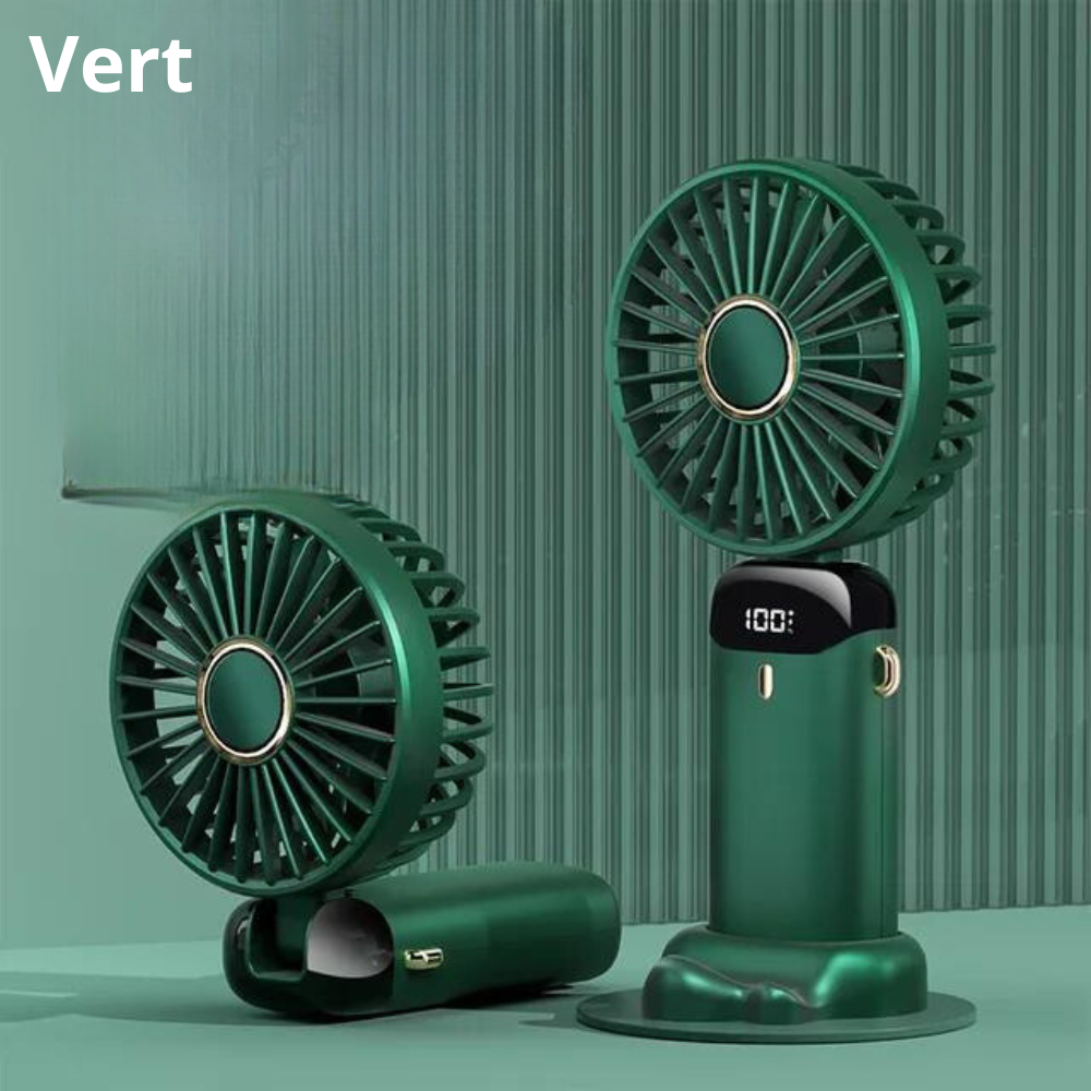 mini ventilateur portable vert