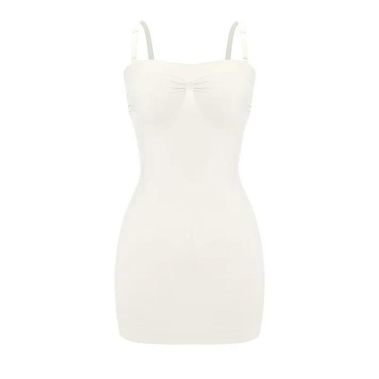 robe gainante blanche