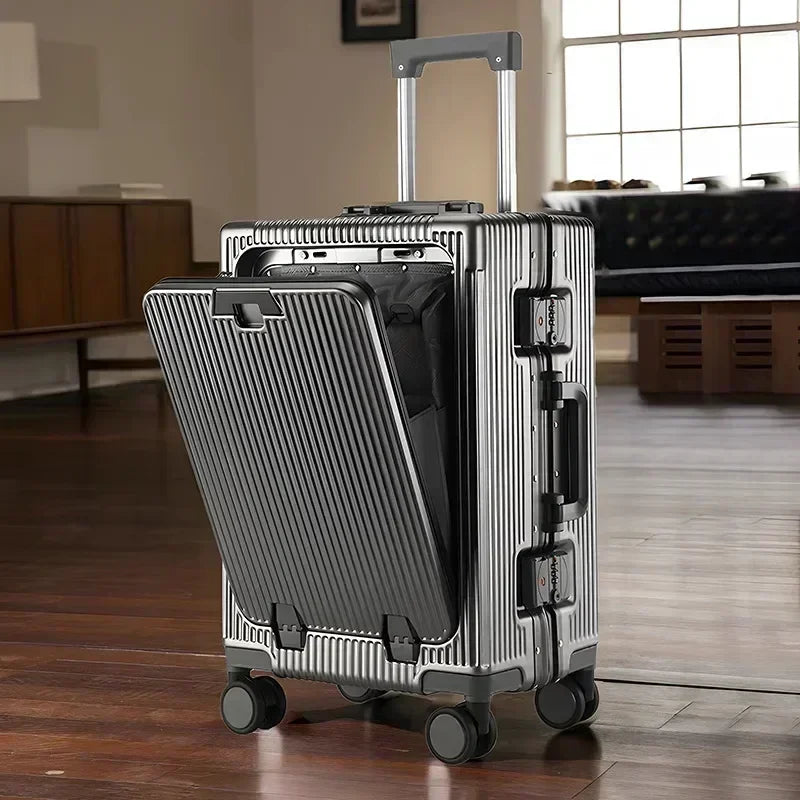 Valise à Roulettes Grande Capacité avec Chargeur USB – Élégance et Praticité au Service des Voyageurs - Pawnstar