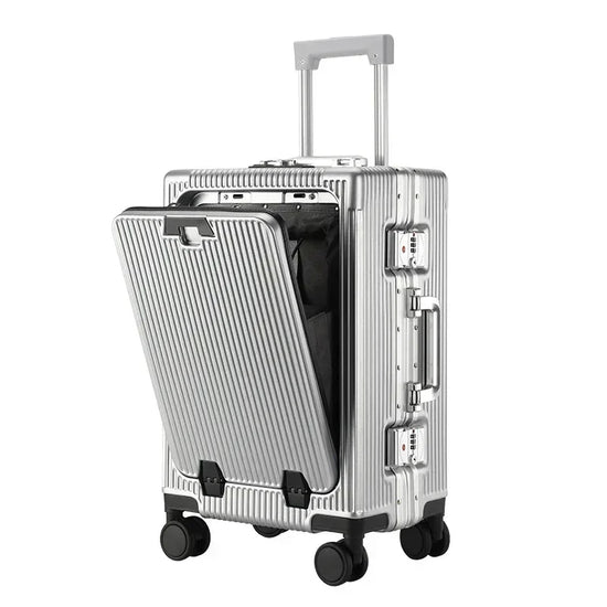 Valise à Roulettes Grande Capacité avec Chargeur USB – Élégance et Praticité au Service des Voyageurs - Pawnstar